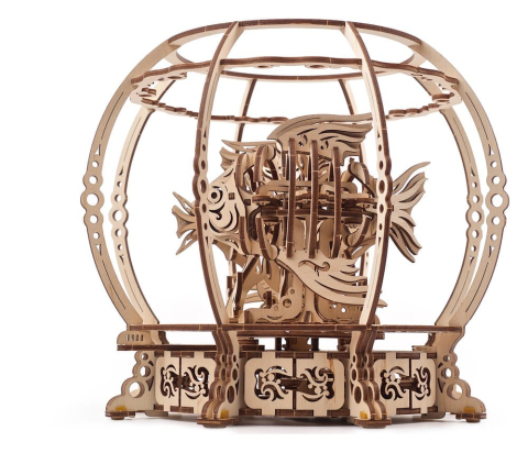 Ugears 3D Wooden Puzzle Mechanical Aquarium [9]