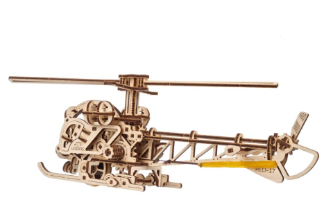 Ugears 3D Wooden Puzzle Mini Helicopter [10]
