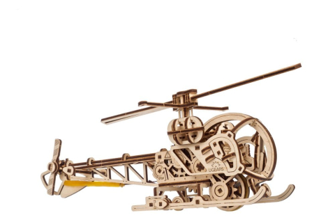 Ugears 3D Wooden Puzzle Mini Helicopter [1]