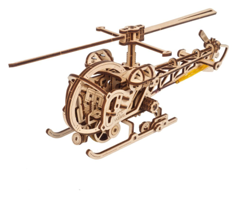 Ugears 3D Wooden Puzzle Mini Helicopter [25]