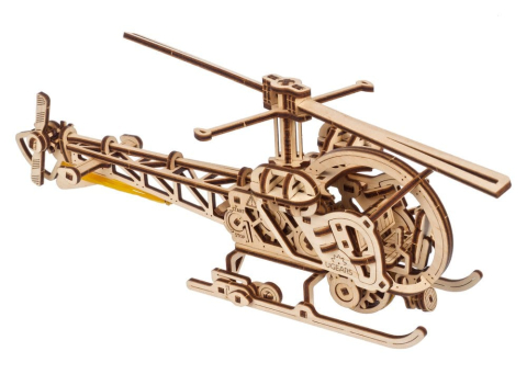 Ugears 3D Wooden Puzzle Mini Helicopter [2]
