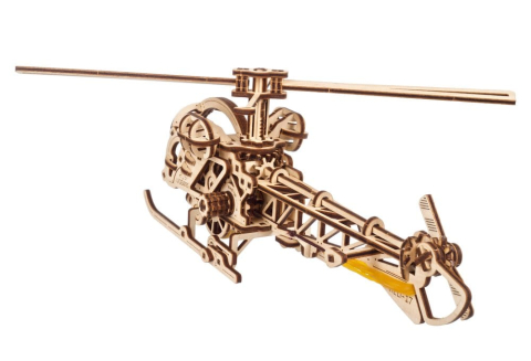 Ugears 3D Wooden Puzzle Mini Helicopter [12]