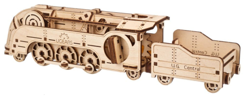 Ugears 3D Wooden Puzzle Mini Locomotive [19]