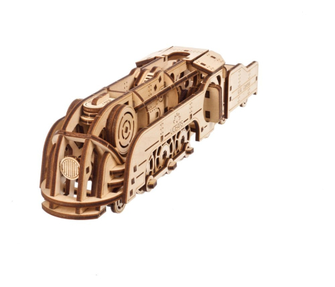 Ugears 3D Wooden Puzzle Mini Locomotive [3]