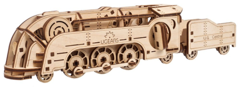 Ugears 3D Wooden Puzzle Mini Locomotive [2]