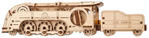 Ugears 3D Wooden Puzzle Mini Locomotive [21]