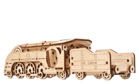 Ugears 3D Wooden Puzzle Mini Locomotive [16]