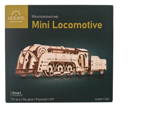 Ugears 3D Wooden Puzzle Mini Locomotive [22]