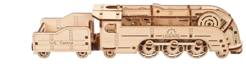 Ugears 3D Wooden Puzzle Mini Locomotive [10]
