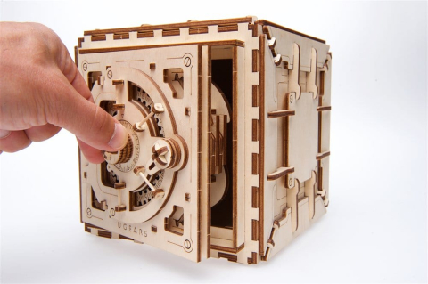 Ugears 3D Wooden Puzzle Safe [14]
