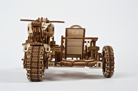 Ugears 3D Wooden Puzzle Scrambler UGR-10 with sidecar [8]