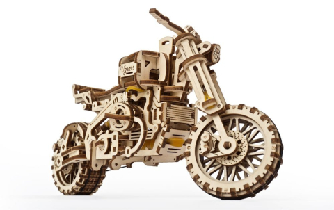 Ugears 3D Wooden Puzzle Scrambler UGR-10 with sidecar [18]