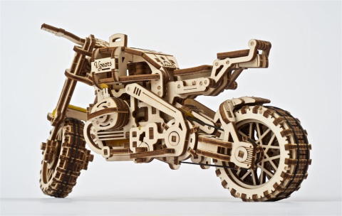 Ugears 3D Wooden Puzzle Scrambler UGR-10 with sidecar [12]