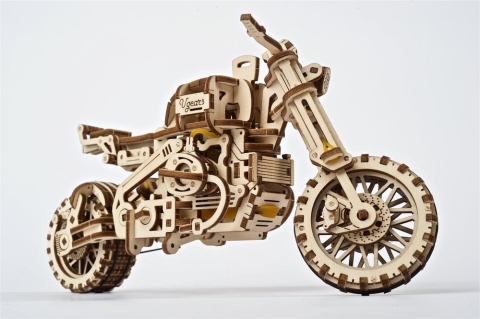 Ugears 3D Wooden Puzzle Scrambler UGR-10 with sidecar [10]