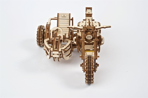 Ugears 3D Wooden Puzzle Scrambler UGR-10 with sidecar [7]
