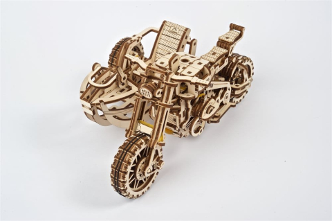 Ugears 3D Wooden Puzzle Scrambler UGR-10 with sidecar [3]