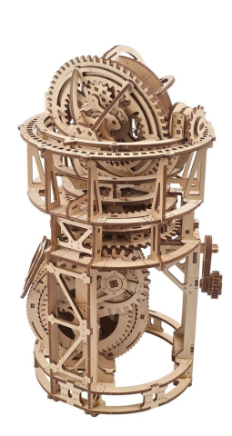 Ugears 3D Wooden Puzzle Sky Watcher Tourbillon Table Clock [13]
