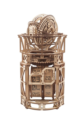Ugears 3D Wooden Puzzle Sky Watcher Tourbillon Table Clock [21]