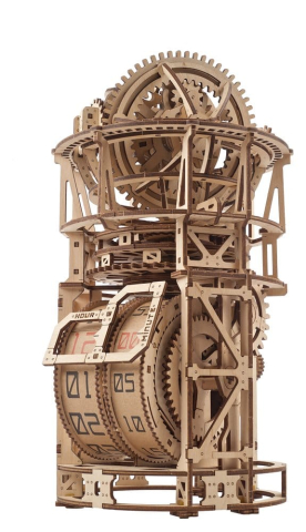 Ugears 3D Wooden Puzzle Sky Watcher Tourbillon Table Clock [17]