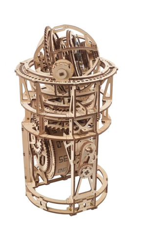 Ugears 3D Wooden Puzzle Sky Watcher Tourbillon Table Clock [9]