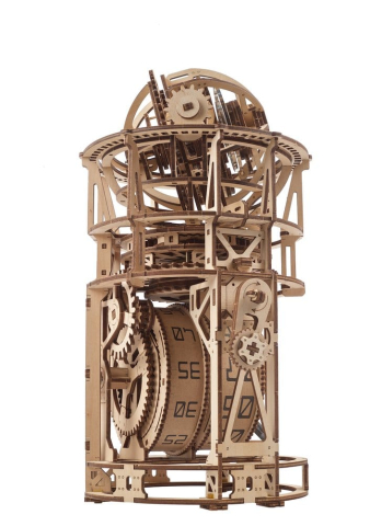 Ugears 3D Wooden Puzzle Sky Watcher Tourbillon Table Clock [8]