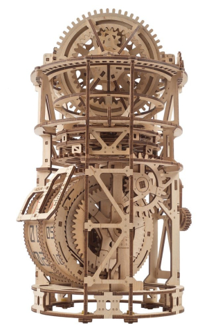 Ugears 3D Wooden Puzzle Sky Watcher Tourbillon Table Clock [14]