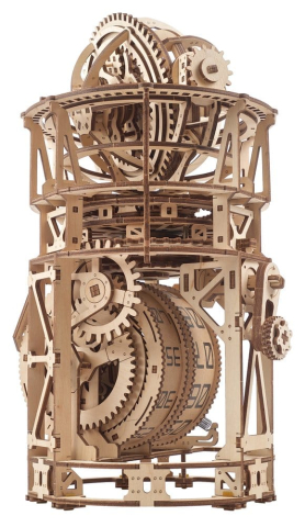 Ugears 3D Wooden Puzzle Sky Watcher Tourbillon Table Clock [10]