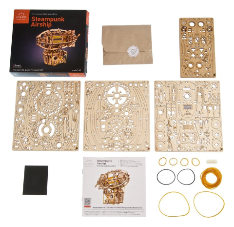 Ugears 3D Wooden Puzzle Steampunk Airship [24]
