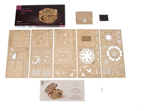 Ugears 3D Wooden Puzzle Treasure Box [2]