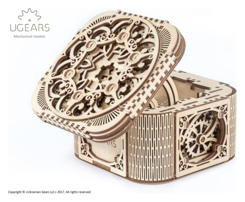Ugears 3D Wooden Puzzle Treasure Box [4]