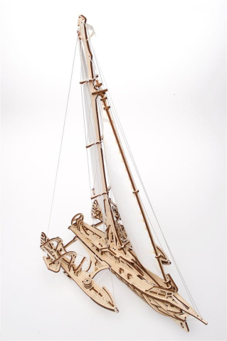 Ugears 3D Wooden Puzzle Trimaran Merihobus [14]