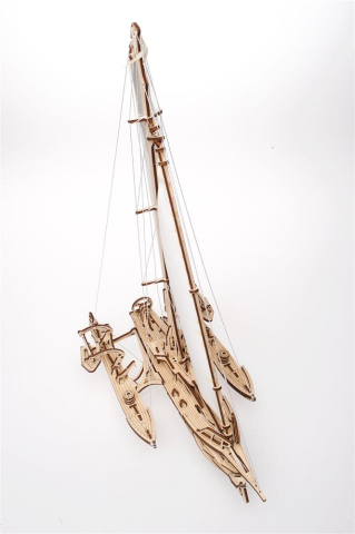 Ugears 3D Wooden Puzzle Trimaran Merihobus [10]