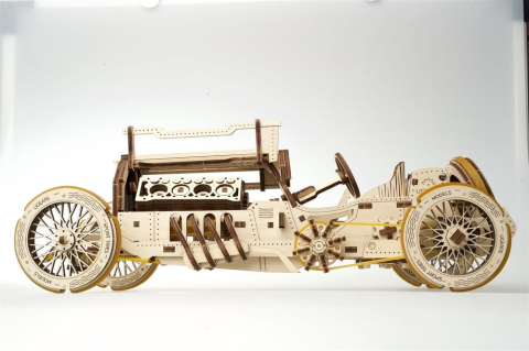Ugears 3D Wooden Puzzle U-9 Grand Prix Car [9]