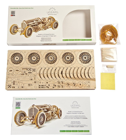 Ugears 3D Wooden Puzzle U-9 Grand Prix Car [23]