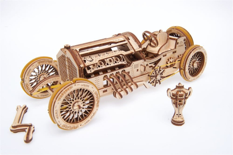 Ugears 3D Wooden Puzzle U-9 Grand Prix Car [19]