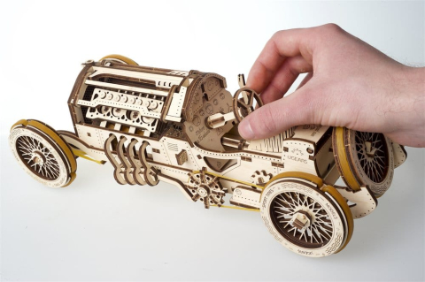 Ugears 3D Wooden Puzzle U-9 Grand Prix Car [12]