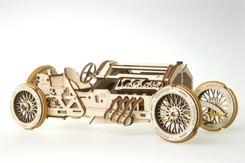 Ugears 3D Wooden Puzzle U-9 Grand Prix Car [14]
