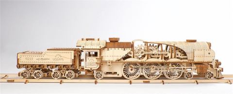 Ugears 3D Wooden Puzzle V-Express Steam Train with Tender [16]