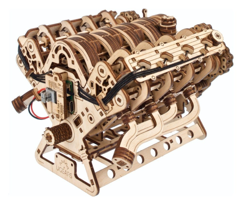 Ugears 3D Wooden Puzzle V8 Engine [18]