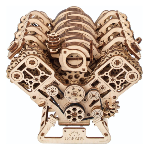 Ugears 3D Wooden Puzzle V8 Engine [4]
