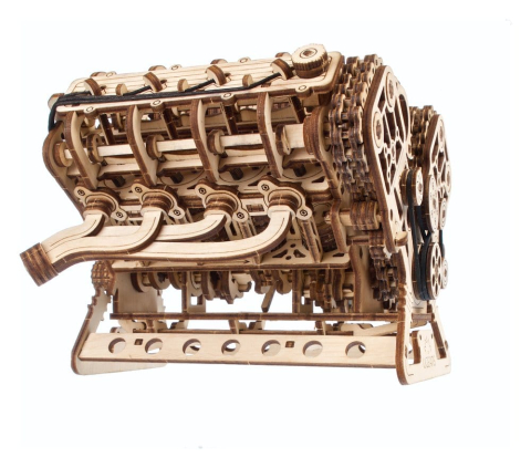 Ugears 3D Wooden Puzzle V8 Engine [21]