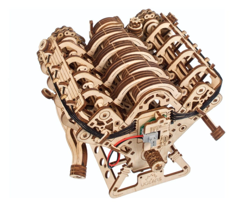 Ugears 3D Wooden Puzzle V8 Engine [13]