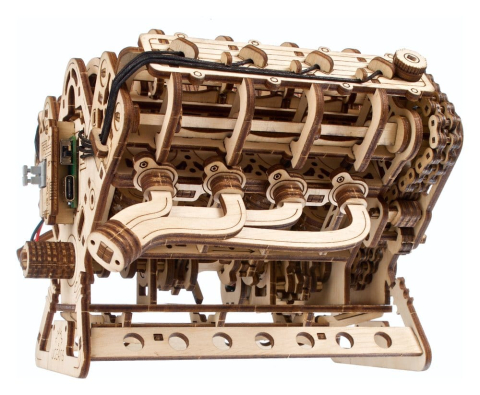 Ugears 3D Wooden Puzzle V8 Engine [19]