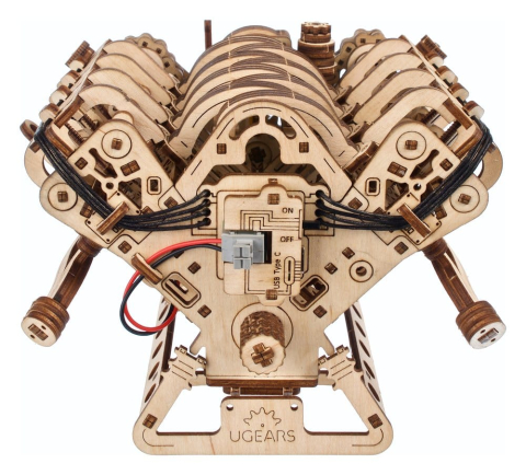 Ugears 3D Wooden Puzzle V8 Engine [14]