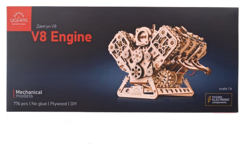 Ugears 3D Wooden Puzzle V8 Engine [0]