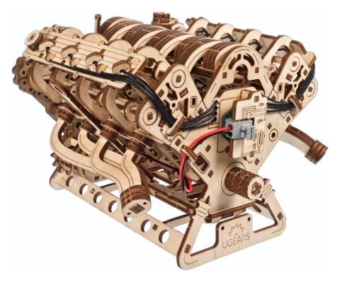 Ugears 3D Wooden Puzzle V8 Engine [12]