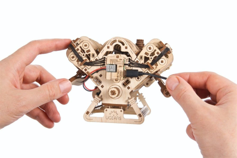 Ugears 3D Wooden Puzzle V8 Engine [24]