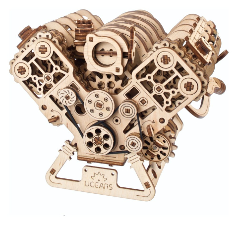 Ugears 3D Wooden Puzzle V8 Engine [25]