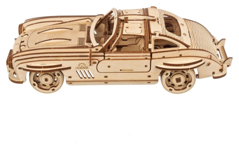 Ugears 3D Wooden Puzzle Winged Sports Coupe [4]