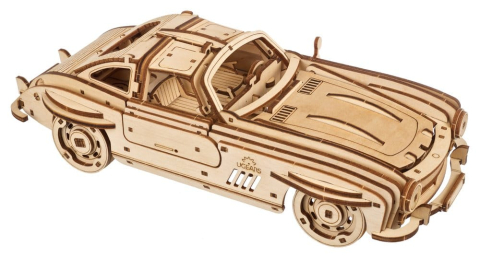 Ugears 3D Wooden Puzzle Winged Sports Coupe [13]